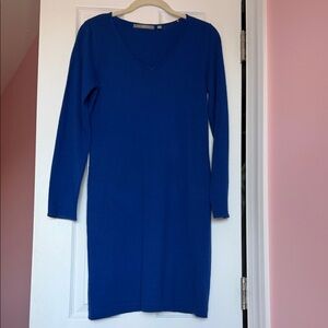 NY Collection Blue Long Sleeve Dress